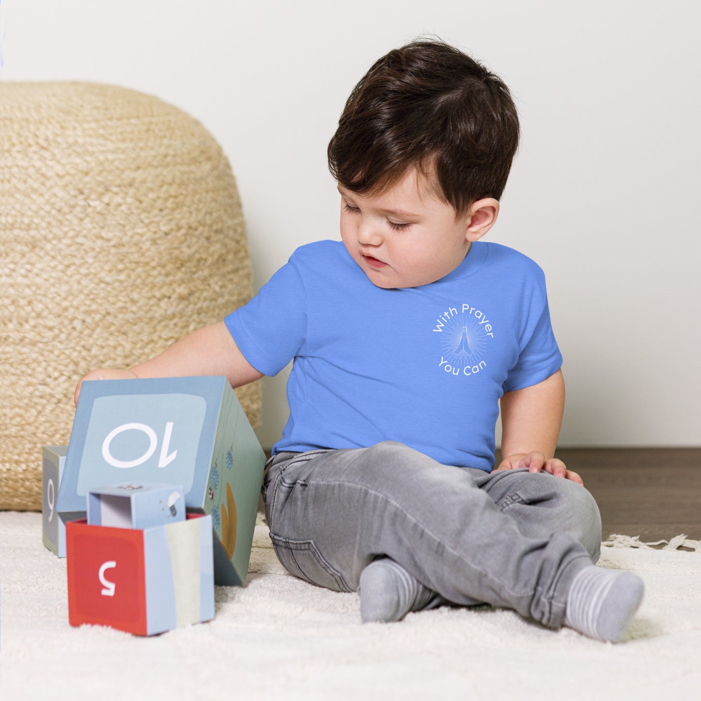 With Prayer You Can Toddler Short Sleeve Tshirt