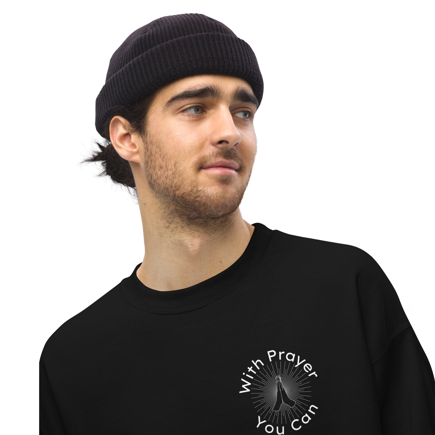 With Prayer You Can Men's Crewneck Sweatshirt